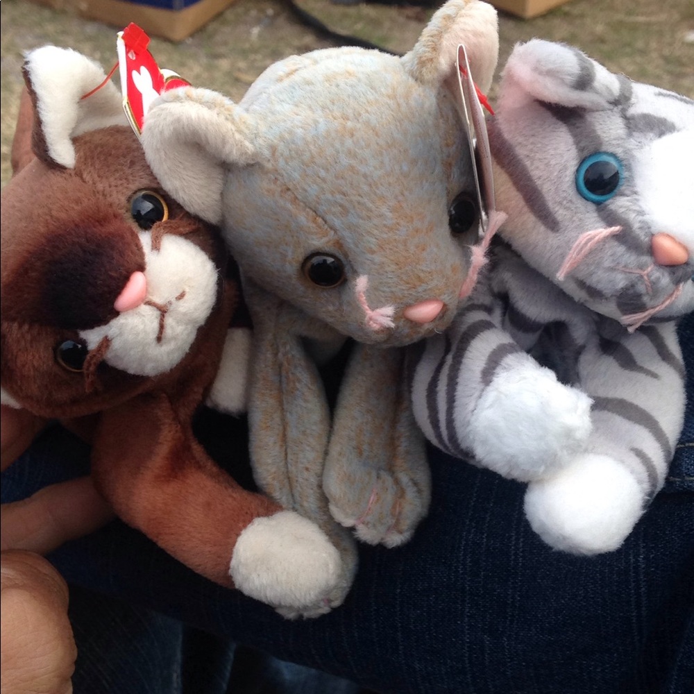 Beanie baby pounce scat prance all 3 kittens
